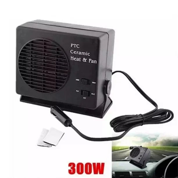 12V Ceramic Car Heater 150W-300W Portable Fan with Automatic Thermostat for Winter Use in Vehicles | ventumra