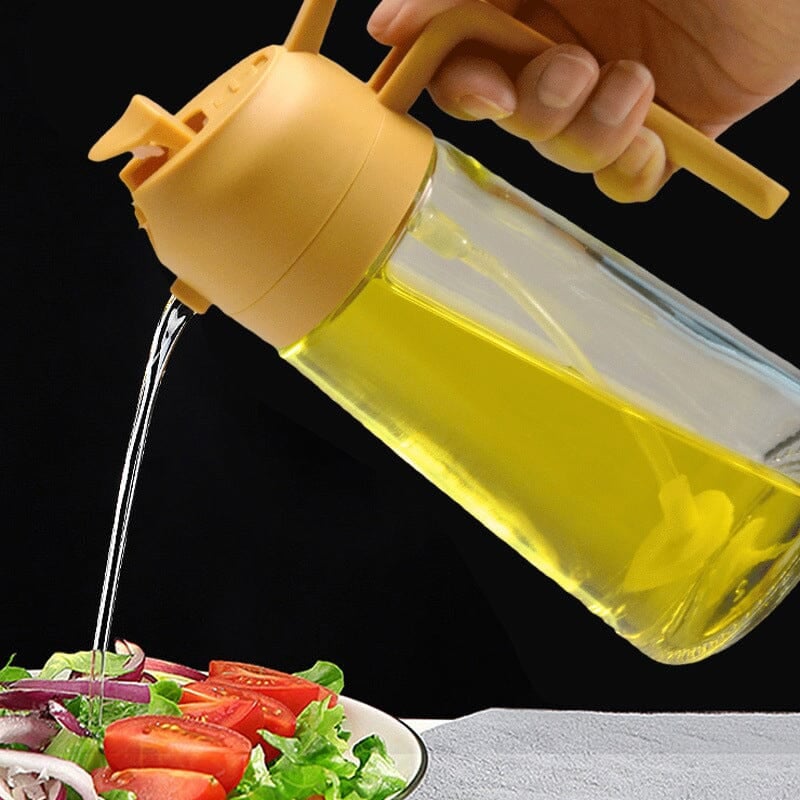 2-in-1 Sprayer and Pourer Glass Oil Bottle | ventumra