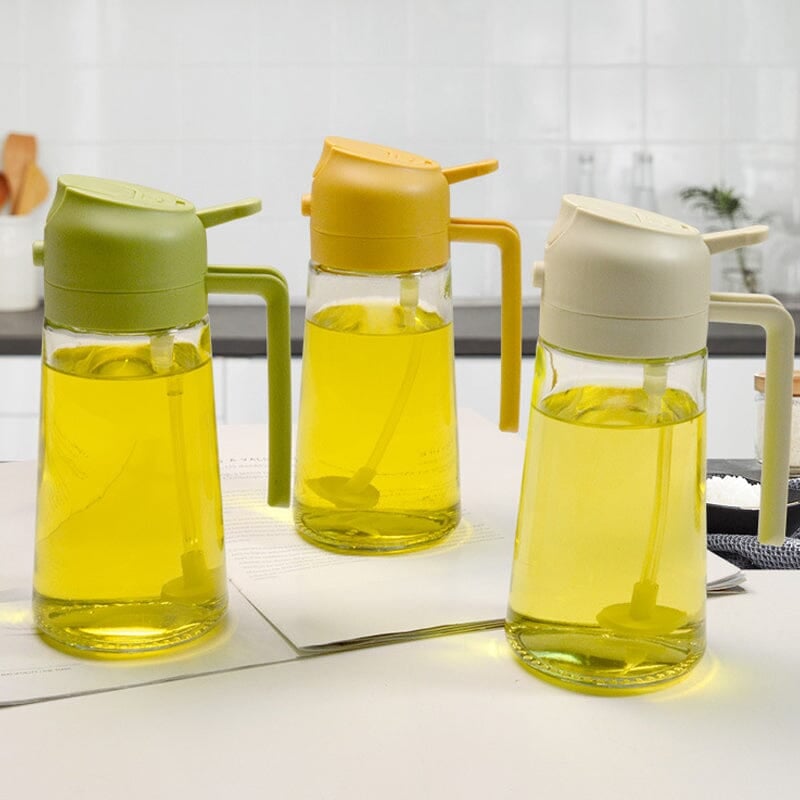 2-in-1 Sprayer and Pourer Glass Oil Bottle | ventumra