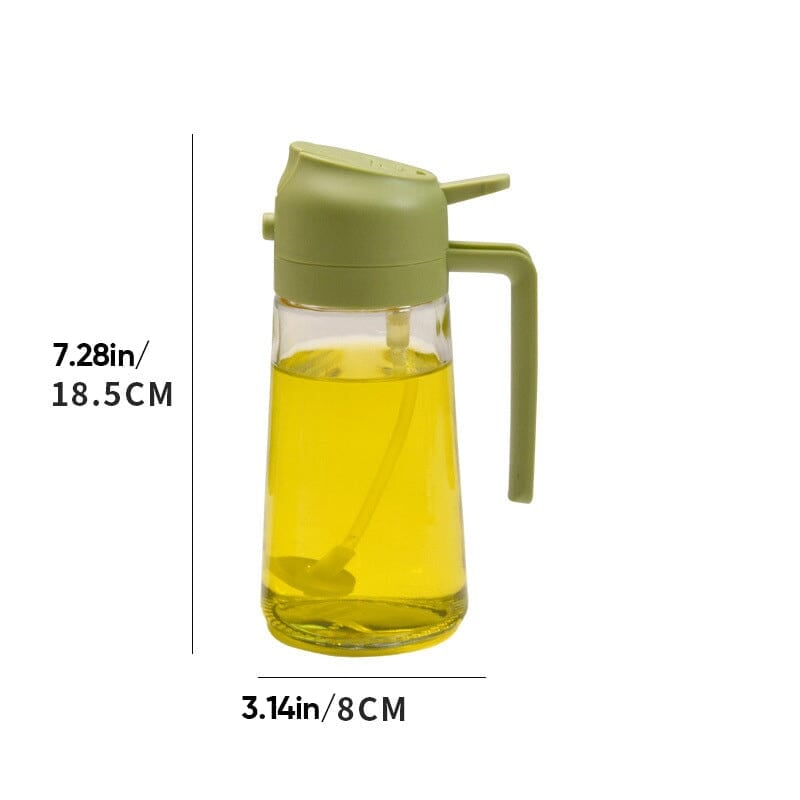 2-in-1 Sprayer and Pourer Glass Oil Bottle | ventumra
