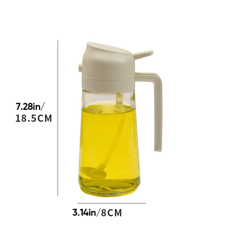 2-in-1 Sprayer and Pourer Glass Oil Bottle | ventumra