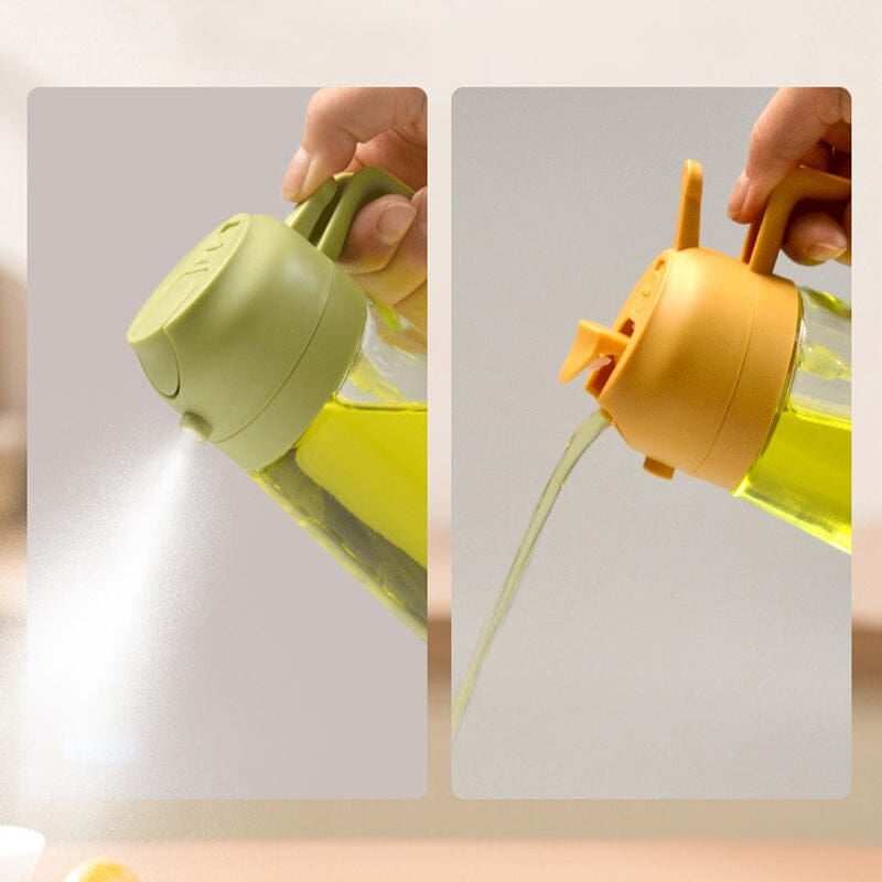 2-in-1 Sprayer and Pourer Glass Oil Bottle | ventumra