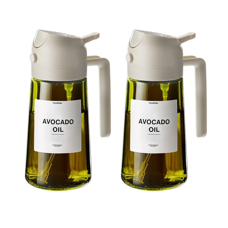 2-in-1 Sprayer and Pourer Glass Oil Bottle | ventumra