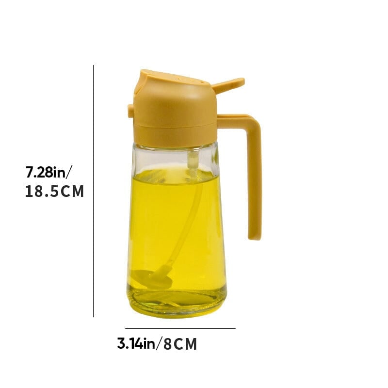 2-in-1 Sprayer and Pourer Glass Oil Bottle | ventumra