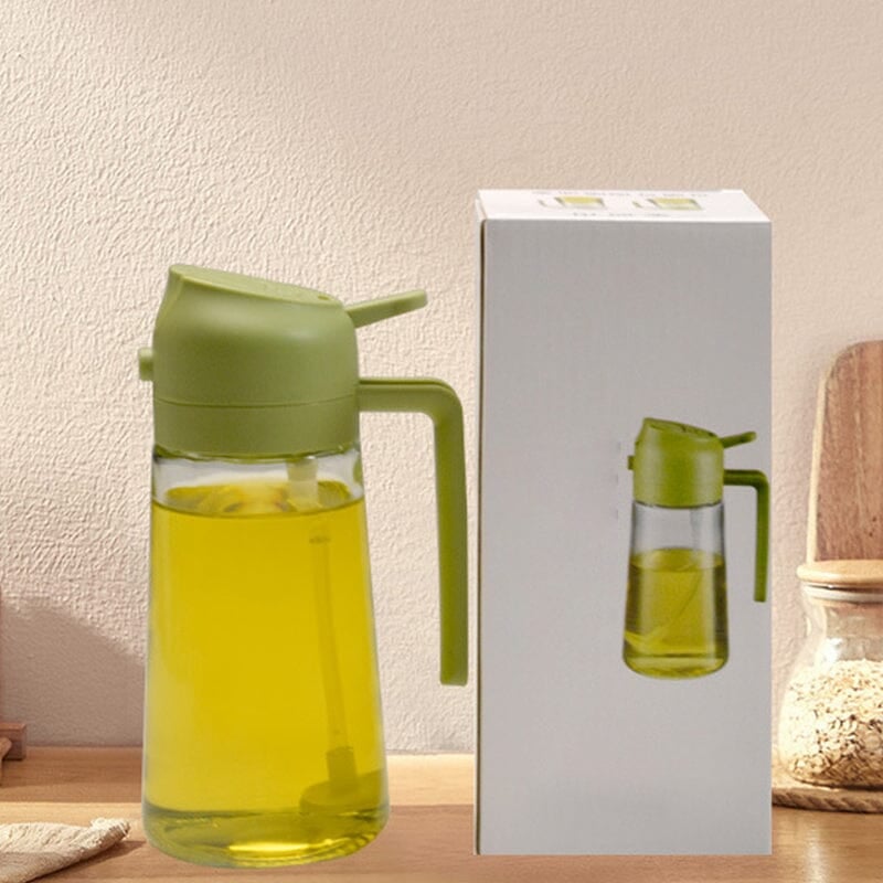 2-in-1 Sprayer and Pourer Glass Oil Bottle | ventumra