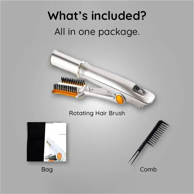 Hair Styler Brush with Rotating Barrel | ventumra