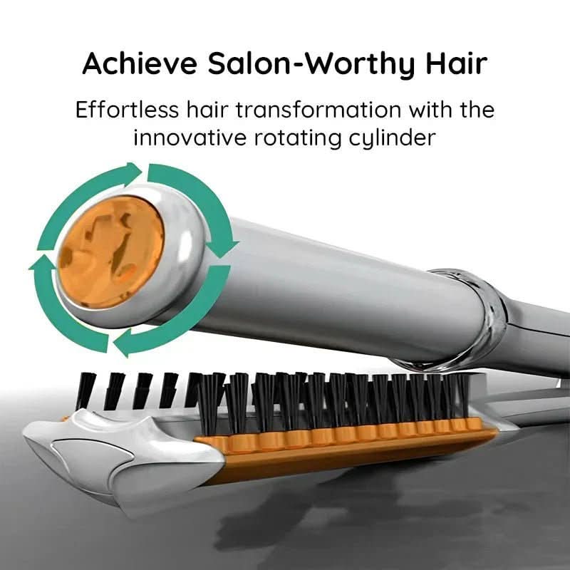 Hair Styler Brush with Rotating Barrel | ventumra