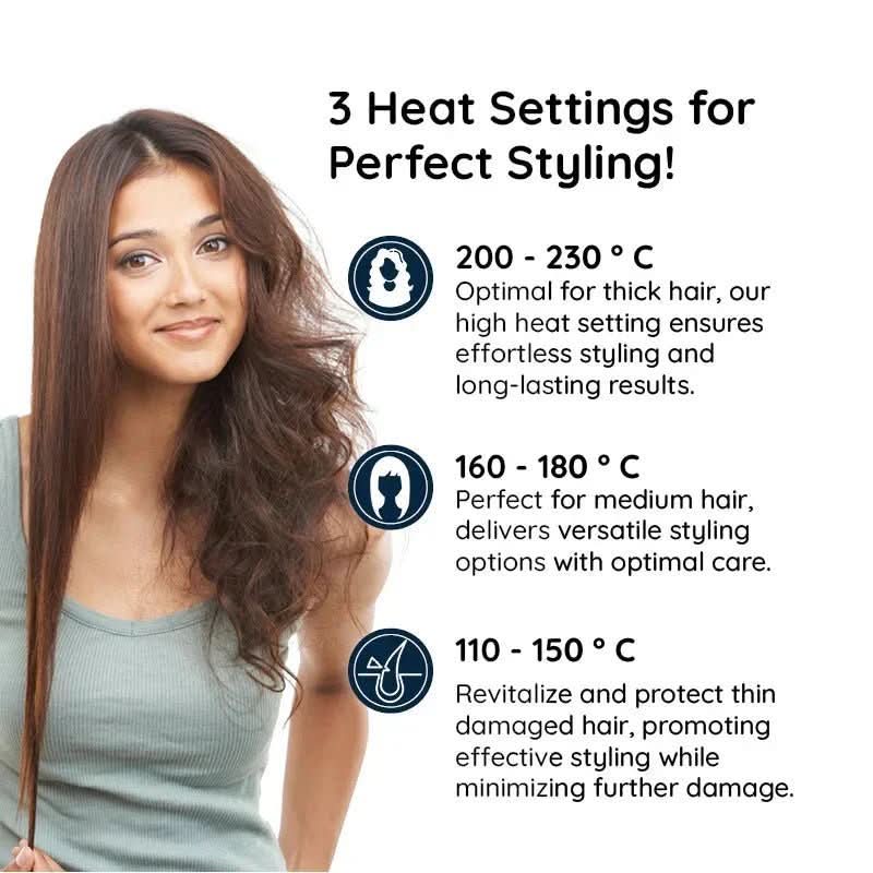 Hair Styler Brush with Rotating Barrel | ventumra