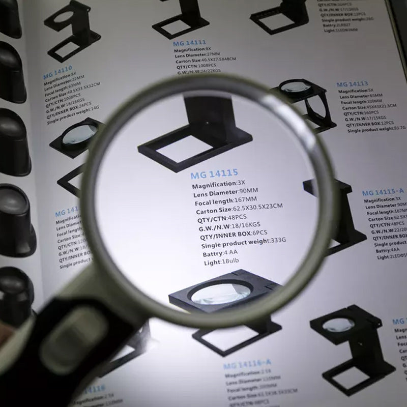 20X optical magnifying glass with LED light | ventumra