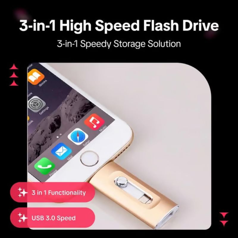3 in 1 large capacity USB flash drive for mobile phone and computer | ventumra