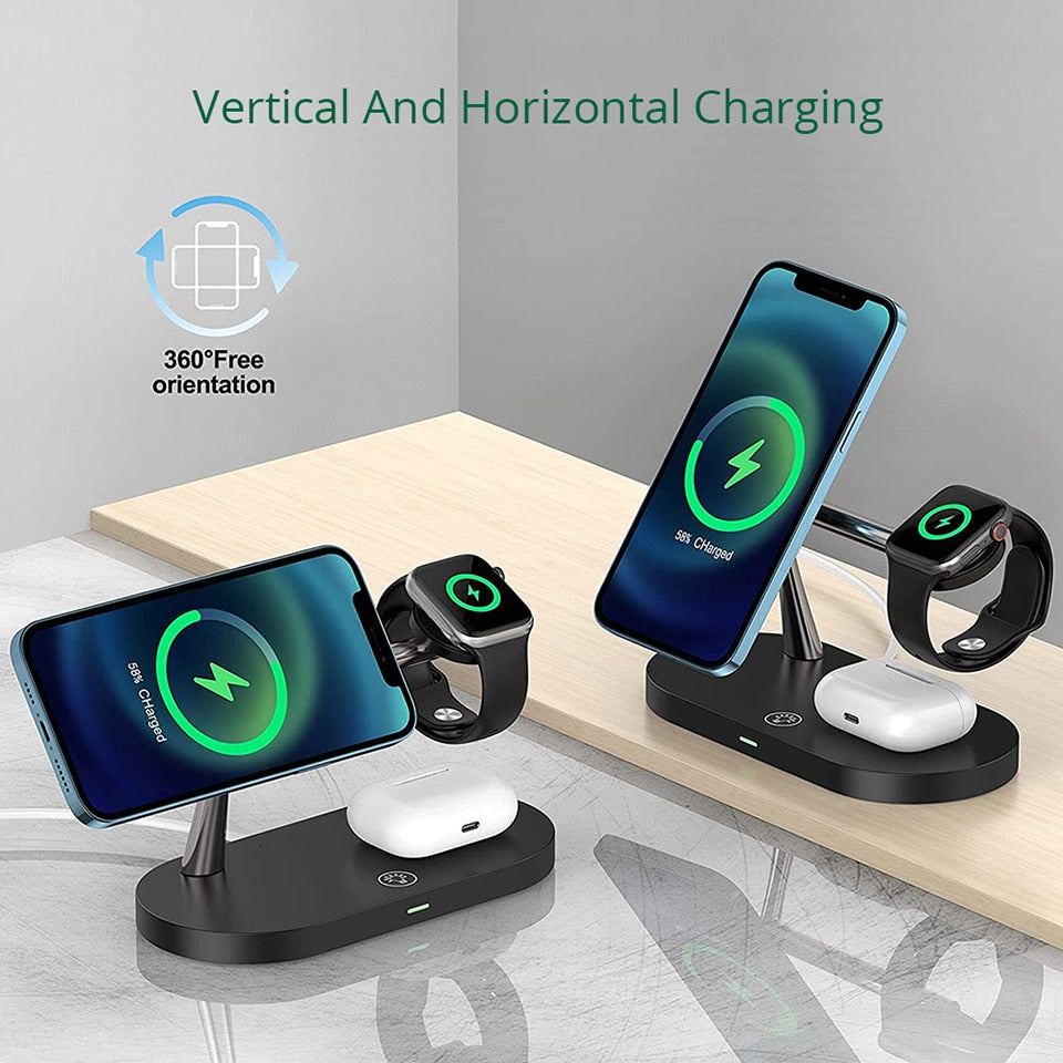3-in-1 Wireless Charging Station with MagSafe | ventumra