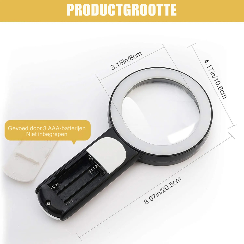 30x Magnifying Glass with LED Lighting Handheld | ventumra