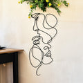 Modern Iron Wall Art with Abstract Line Design | ventumra
