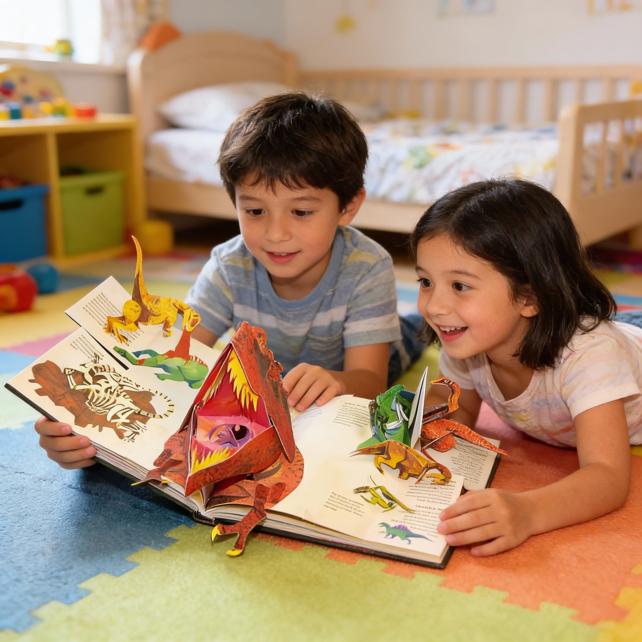 Interactive Dinosaur Pop-Up Book for Kids | ventumra
