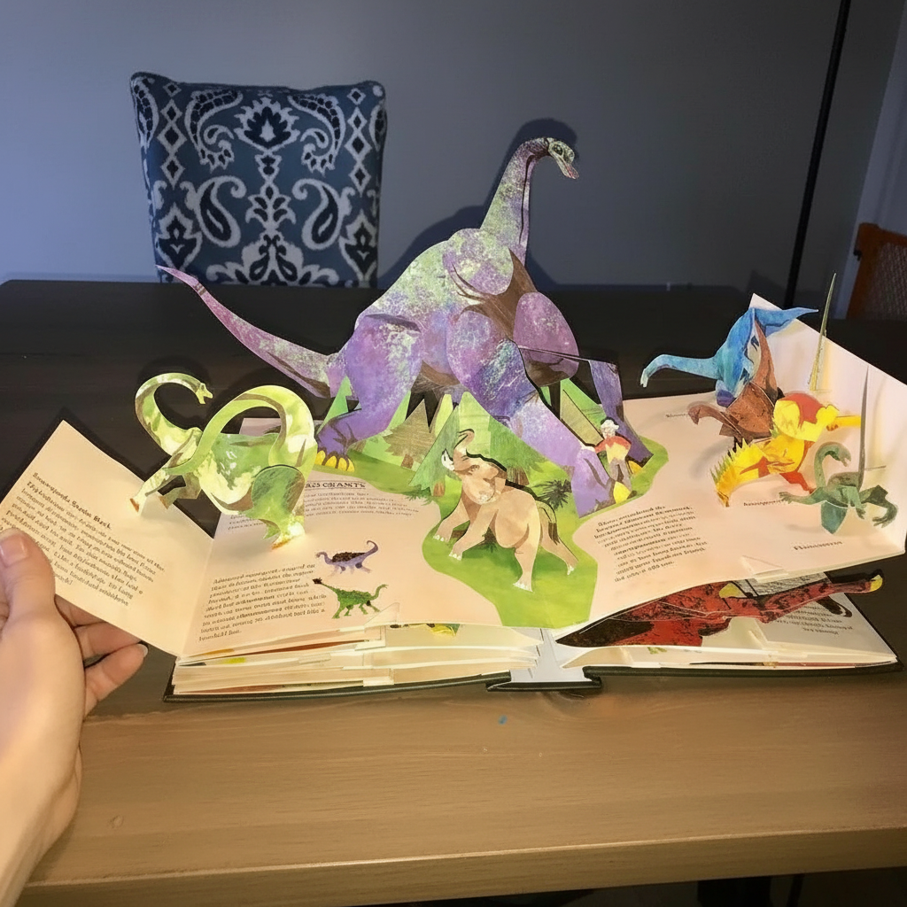 Interactive Dinosaur Pop-Up Book for Kids | ventumra