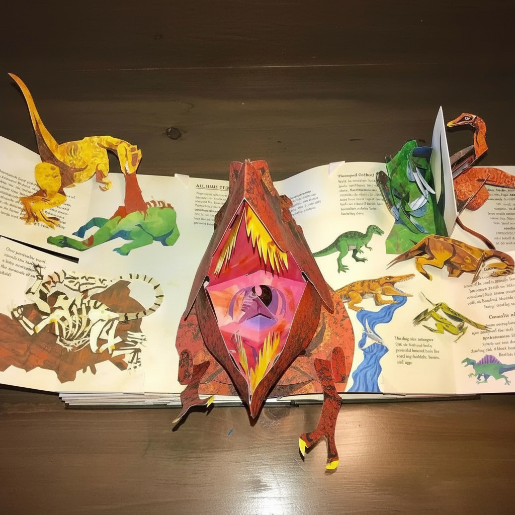 Interactive Dinosaur Pop-Up Book for Kids | ventumra