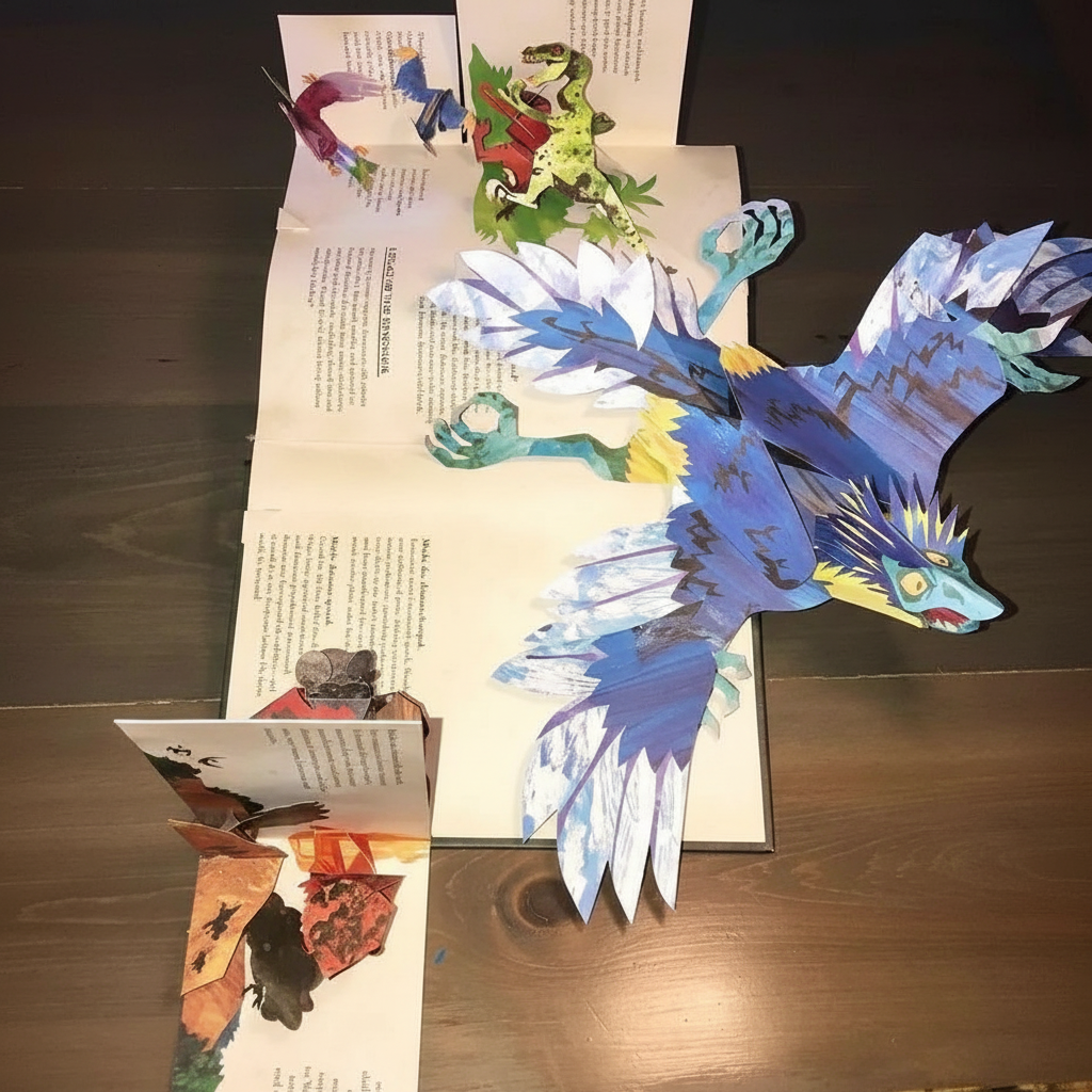 Interactive Dinosaur Pop-Up Book for Kids | ventumra