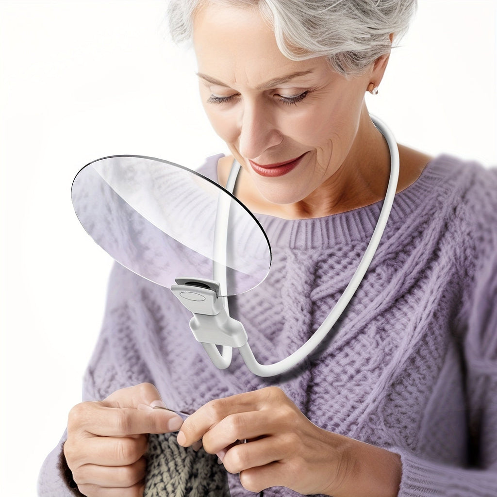 5X Magnifying Glass Pro – Hands-free Neck Magnifier for Reading, Crafts & Inspection | ventumra