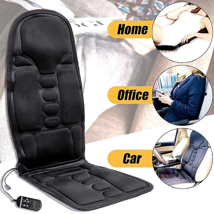 8 Mode Massage Chair Pad With Heated Back Neck Cushion | ventumra