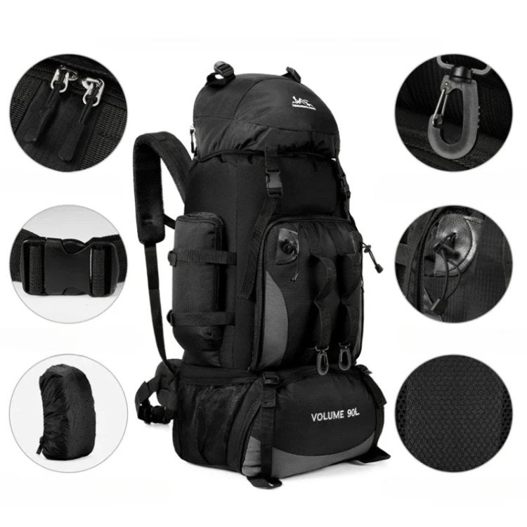 90L Waterproof Hiking Backpack - Ultra-Light Travel Pack for Outdoor Adventures & Camping | ventumra