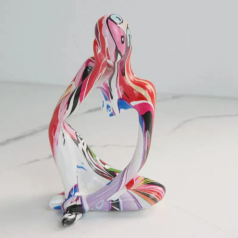 Abstract Figurine Sculpture Resin Desktop Accent | ventumra