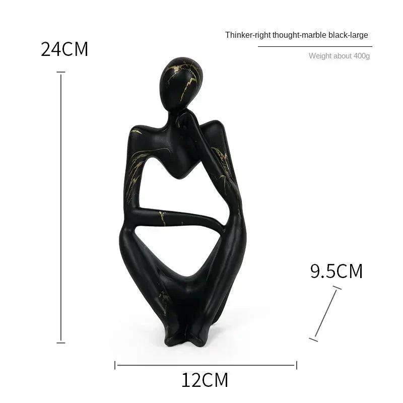 Abstract Figurine Sculpture Resin Desktop Accent | ventumra