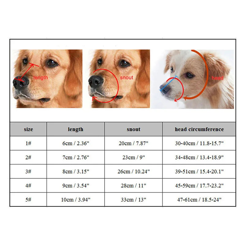 Silicone Dog Muzzle for Barking & Biting Control | ventumra