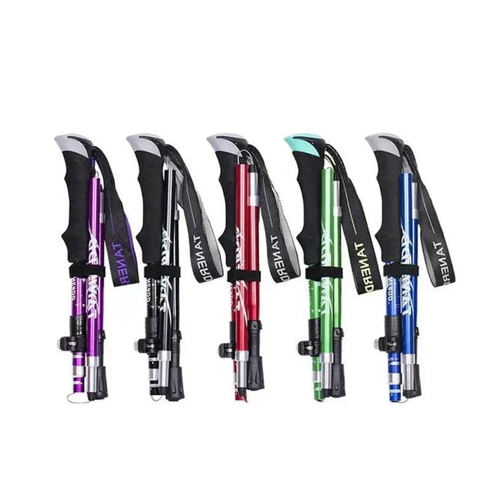 Adjustable Trekking Poles - Folding Telescopic Rod | ventumra