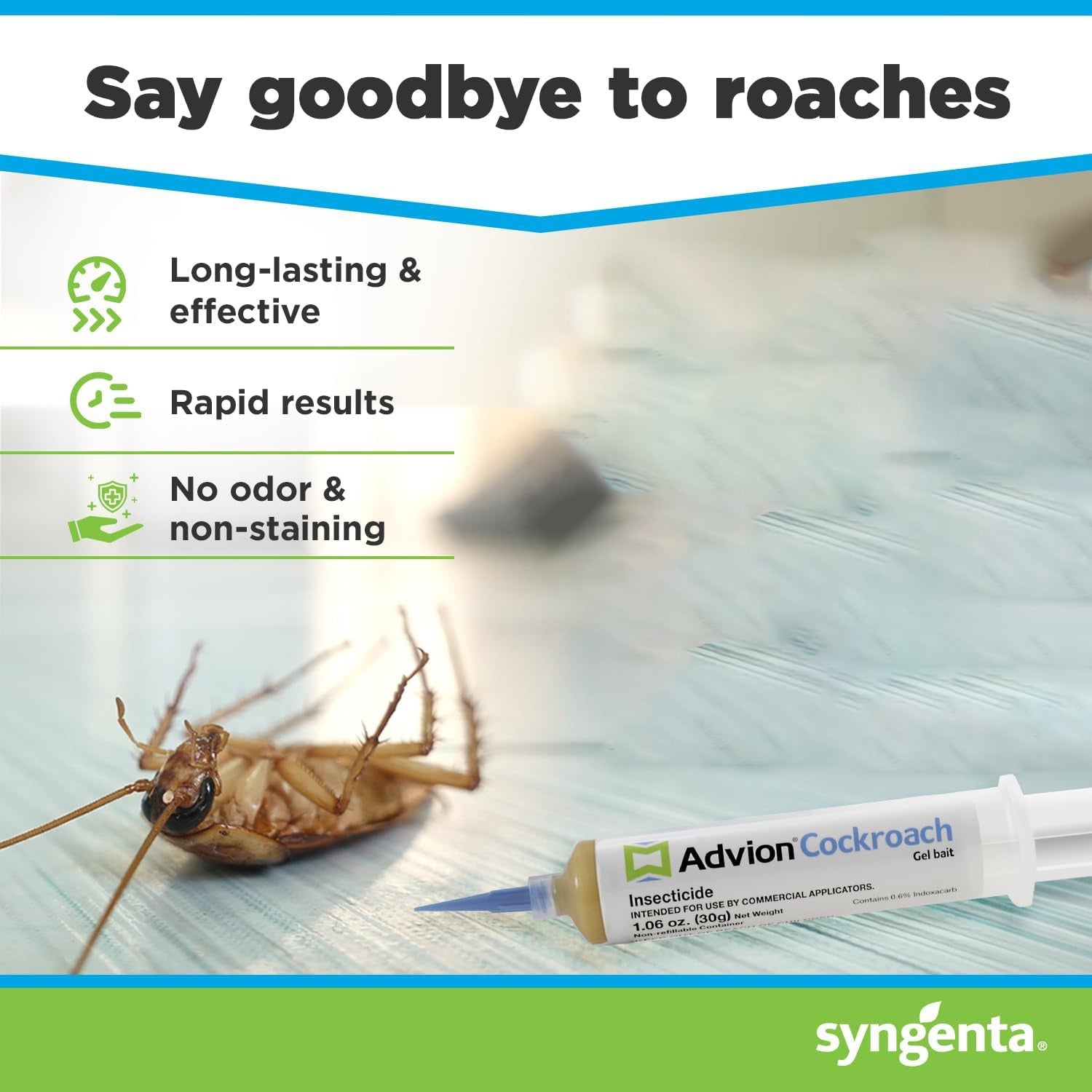 Advion Cockroach Gel Bait, Cockroach Eliminator, Non-Toxic Pest Control, Pest Management | ventumra