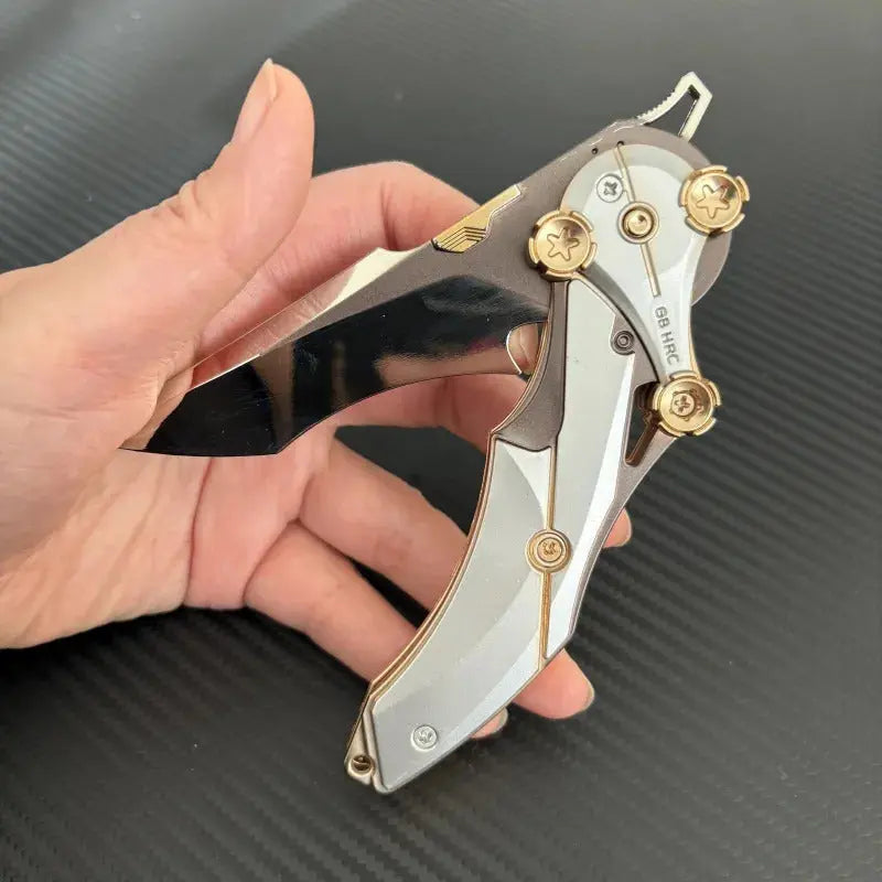 All-Metal Folding Knife 8Cr13Mov Steel Blade, Compact EDC Tool | ventumra
