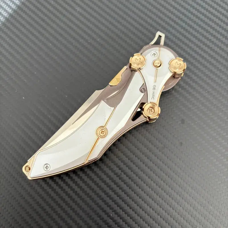 All-Metal Folding Knife 8Cr13Mov Steel Blade, Compact EDC Tool | ventumra