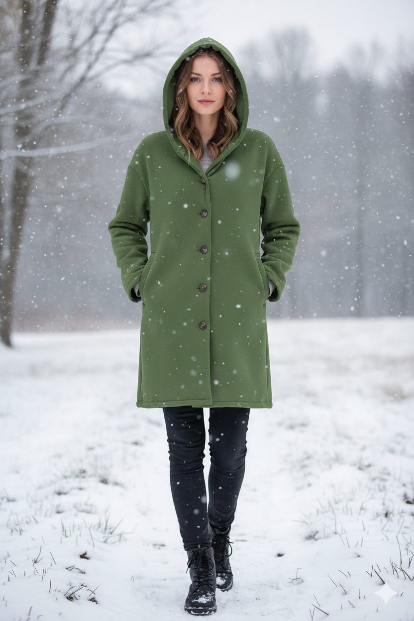 Chic Hooded Lightweight Fashion Coat | ventumra