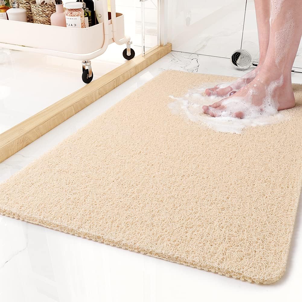 Antislip shower mat with foot massage texture | ventumra