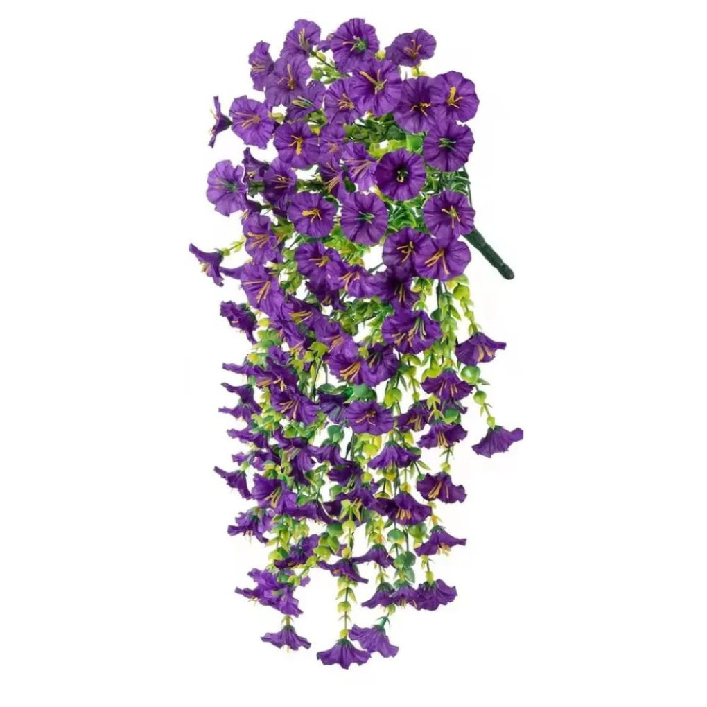 Artificial Morning Glory Flower Hanging Decor | ventumra