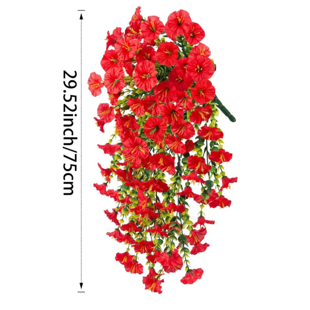 Artificial Morning Glory Flower Hanging Decor | ventumra