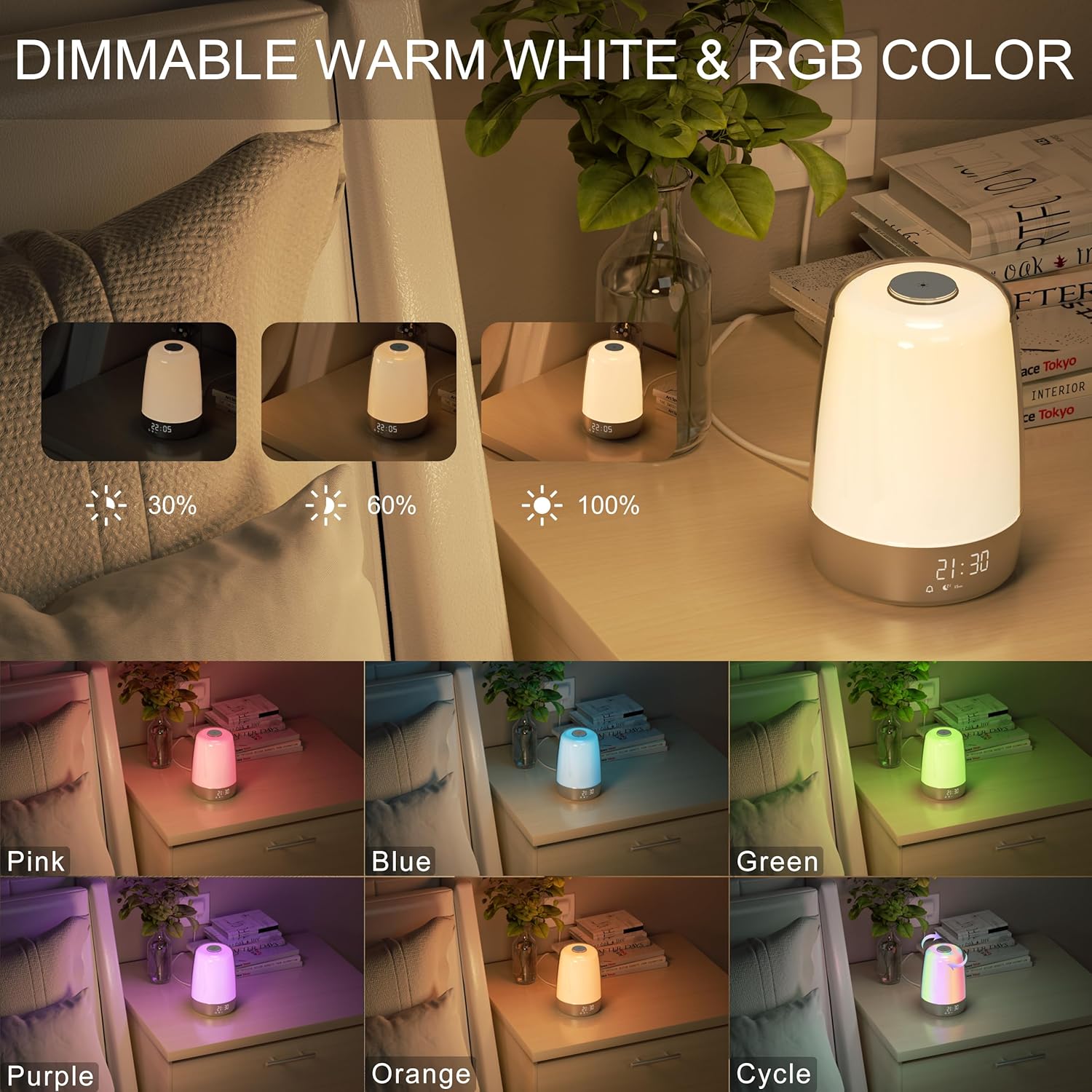 Aurora Wake-Up Light Sunrise & Sunset USB-C Rechargeable | ventumra