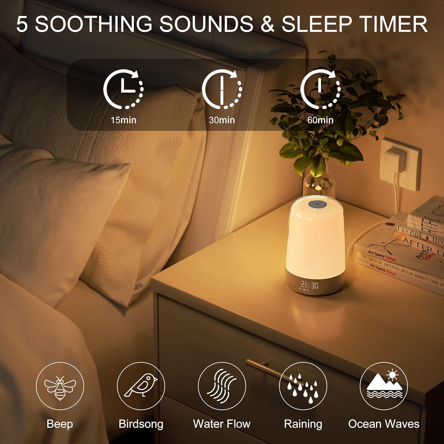 Aurora Wake-Up Light Sunrise & Sunset USB-C Rechargeable | ventumra