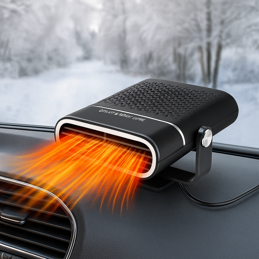 Auto Heater & Windshield Defroster 12V USB Portable Black | ventumra