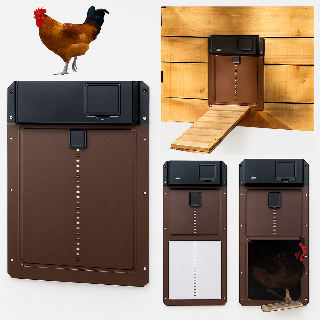 Automatic Chicken Coop Door with Light Sensor Opener | ventumra