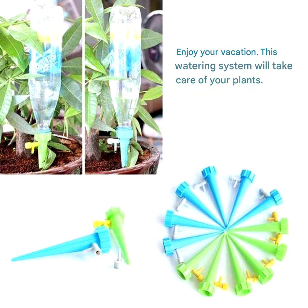 Automatic Plant Watering Spikes – Adjustable Flow Garden Aid | ventumra