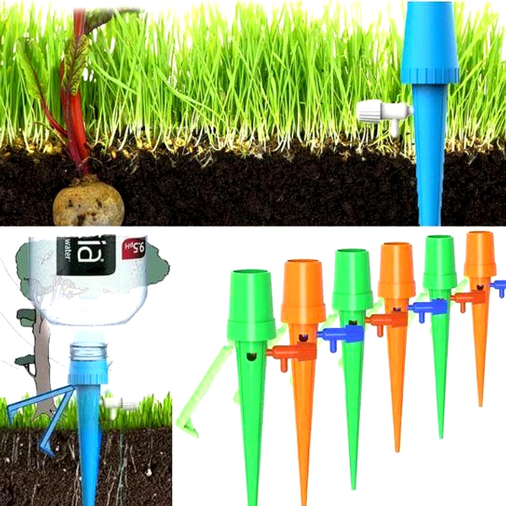 Automatic Plant Watering Spikes – Adjustable Flow Garden Aid | ventumra