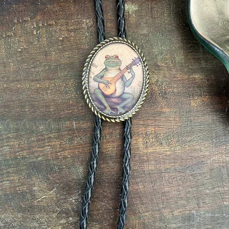 Banjo Frog Bolo Tie | ventumra