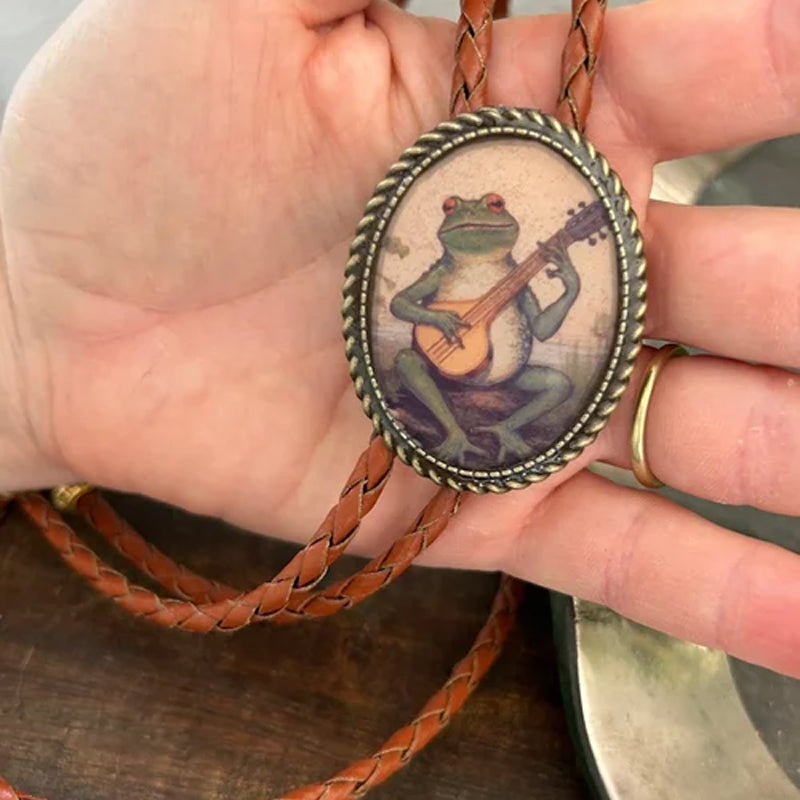 Banjo Frog Bolo Tie | ventumra