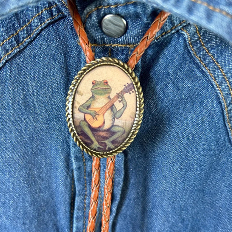 Banjo Frog Bolo Tie | ventumra