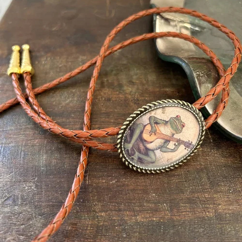 Banjo Frog Bolo Tie | ventumra