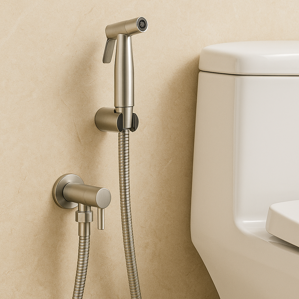 Bidet Sprayer in Stainless Steel – Wall Mounted with Adjustable Spray | ventumra