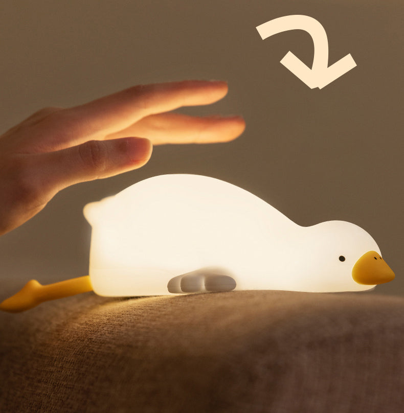 Big White Goose Tap Tap LED Night Light | ventumra
