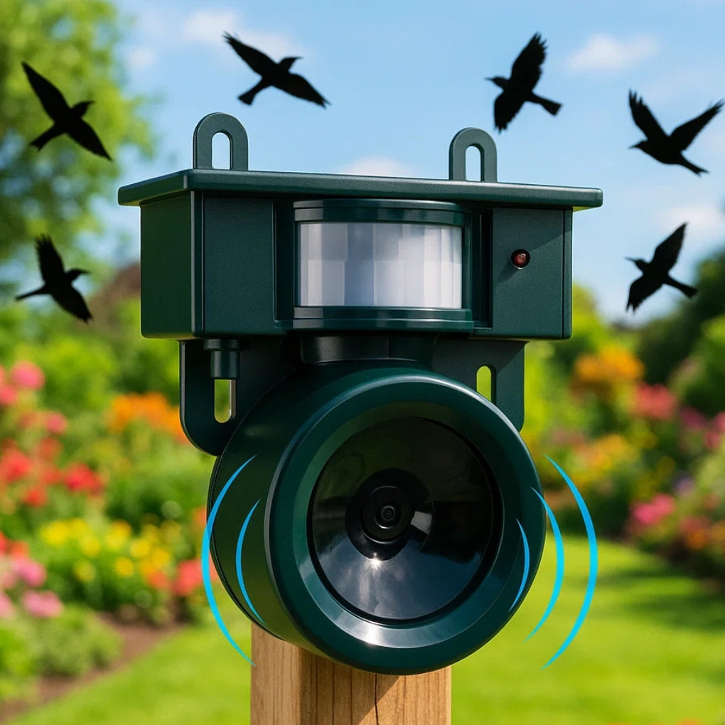 Bird Repeller with Motion Sensor Ultrasonic Solar Energy | ventumra