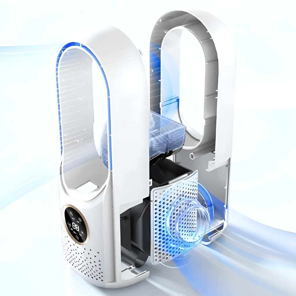 Bladeless Portable Air Cooler with Night Light | ventumra