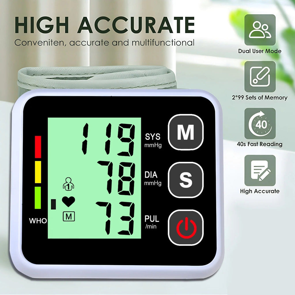 Wrist Blood Pressure Monitor – Accurate & Easy for Personal Tracking | ventumra